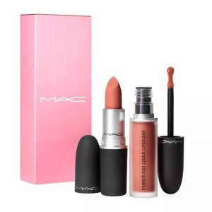 Powder Kiss Set MAC: , Matte, Cream Lipstick, Mull it Over, 3 g + , Lip Gloss, Mull it Over, 5 ml